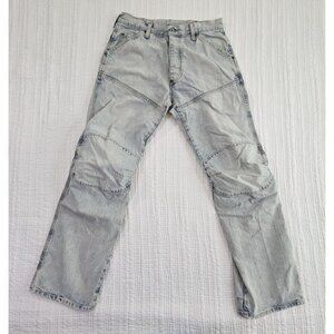 G-Star Raw Sun Faded Pewter Grey 5620 3D Men's 31x32 Relaxed Straight Jeans VTG